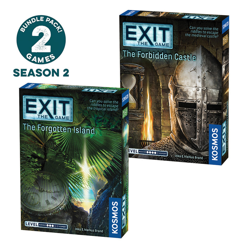 EXIT: The Game, Season 2. Two-Pack: The Forgotten Island and The Forbidden Castle Games Thames & Kosmos   