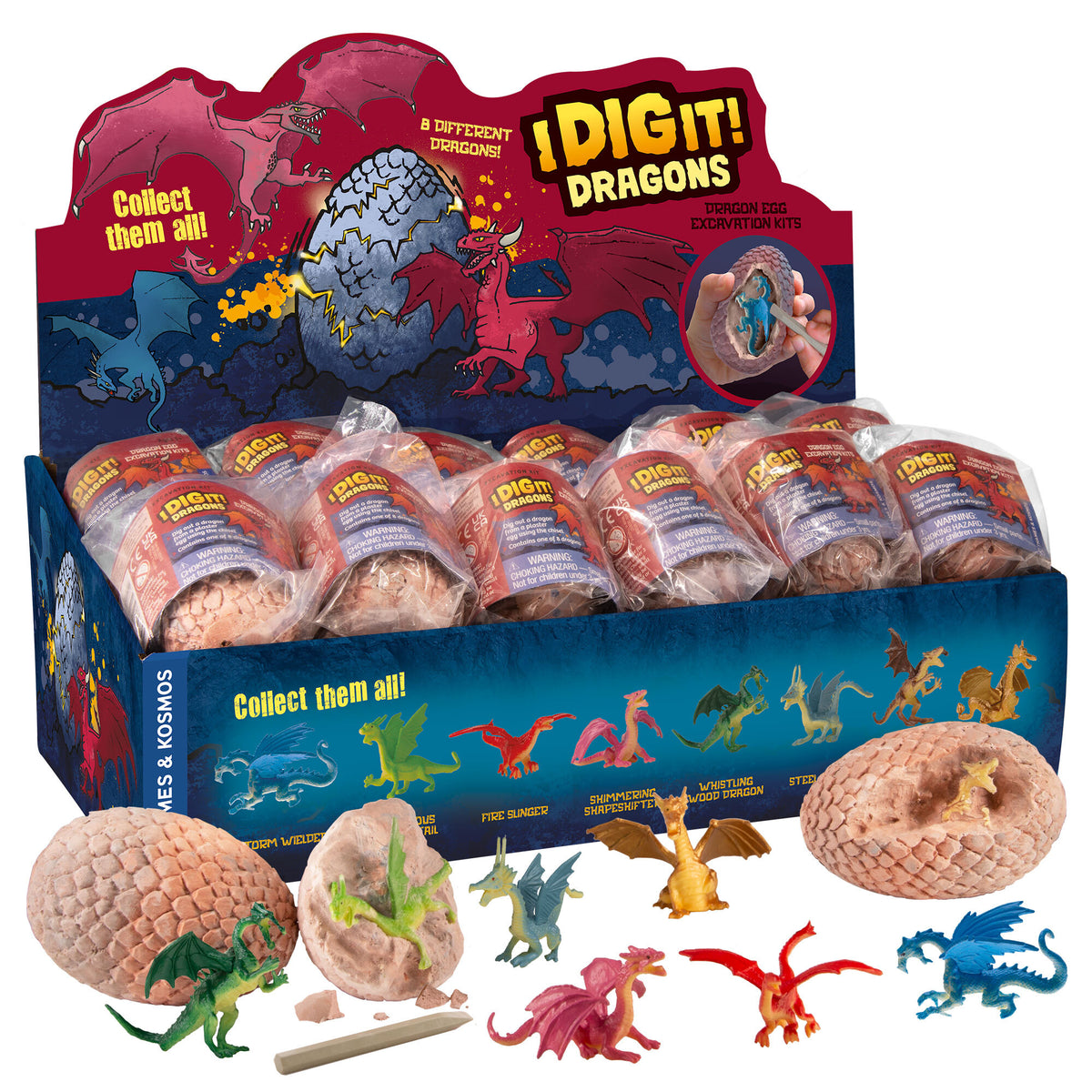 I Dig It! Dragons - Dragon Egg 24-Piece Gift Set – Thames