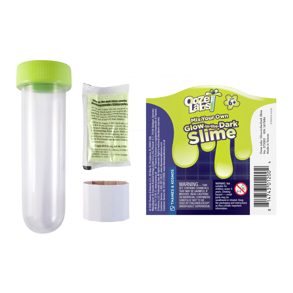 Ooze Labs 5: Glow-in-the-Dark Slime | Bundle of Six STEM Thames & Kosmos   