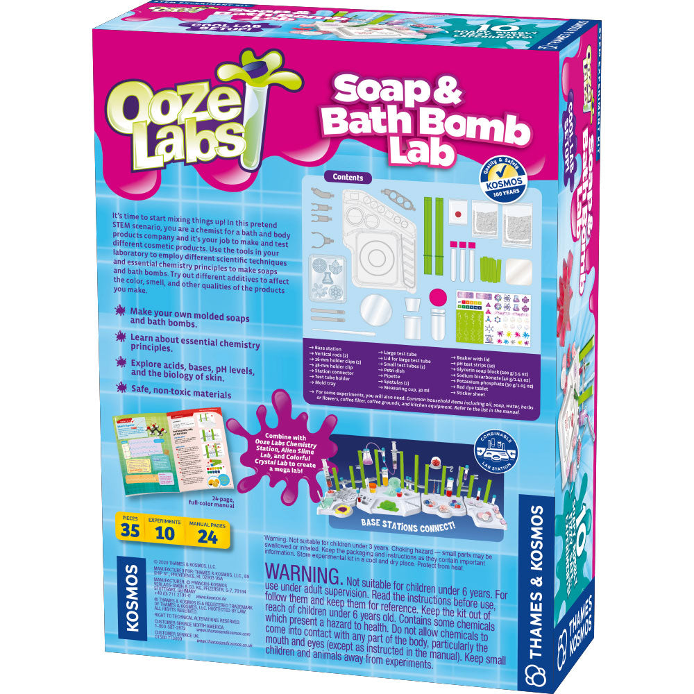 Ooze Labs Soap & Bath Bomb Lab Science Experiment Kit Thames & Kosmos