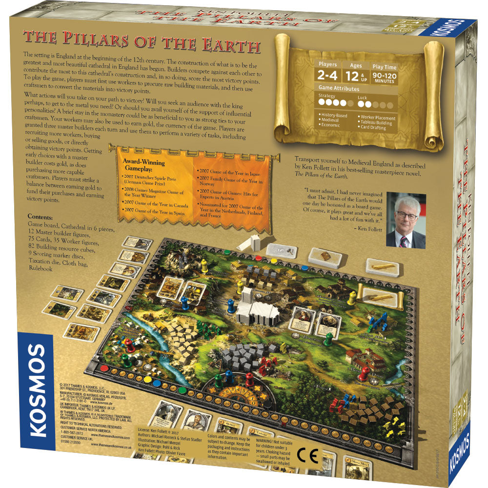 The Pillars of The Earth Kingsbridge Board Game Strategy Thames Kosmos