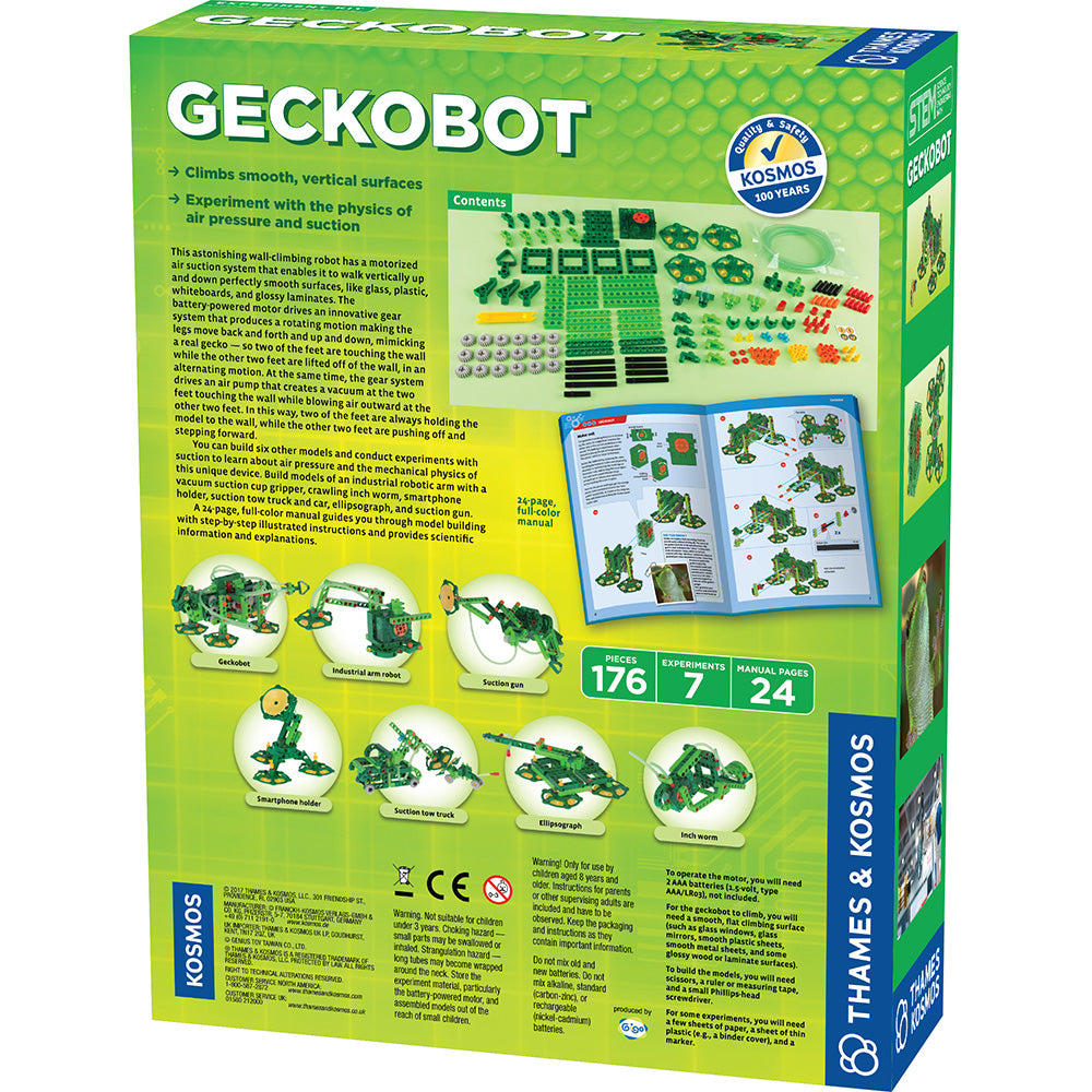 Geckobot STEM Kit | Build A Wall-Crawling Gecko, Explore Air Pressure ...