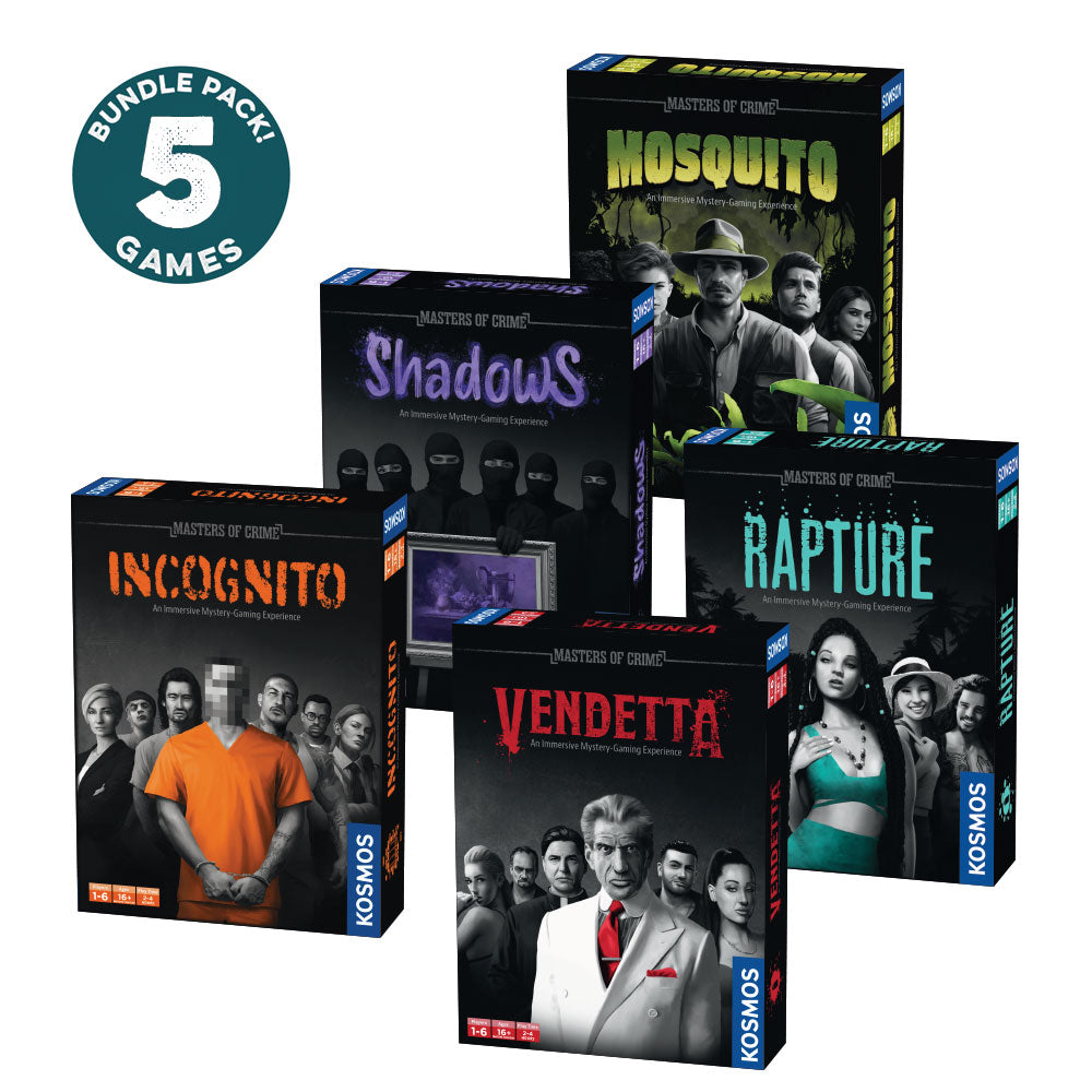 Masters of Crime Five-Pack: Vendetta | Rapture | Incognito | Shadows | Mosquito Games Thames & Kosmos