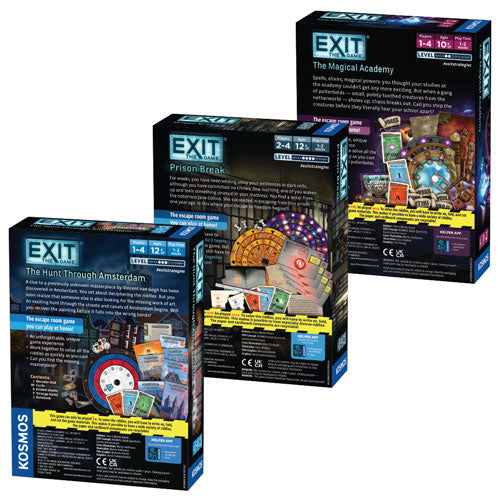 EXIT: Season 6 Three-Pack: The Hunt Through Amsterdam, Prison Break, The Magical Academy Games Thames & Kosmos