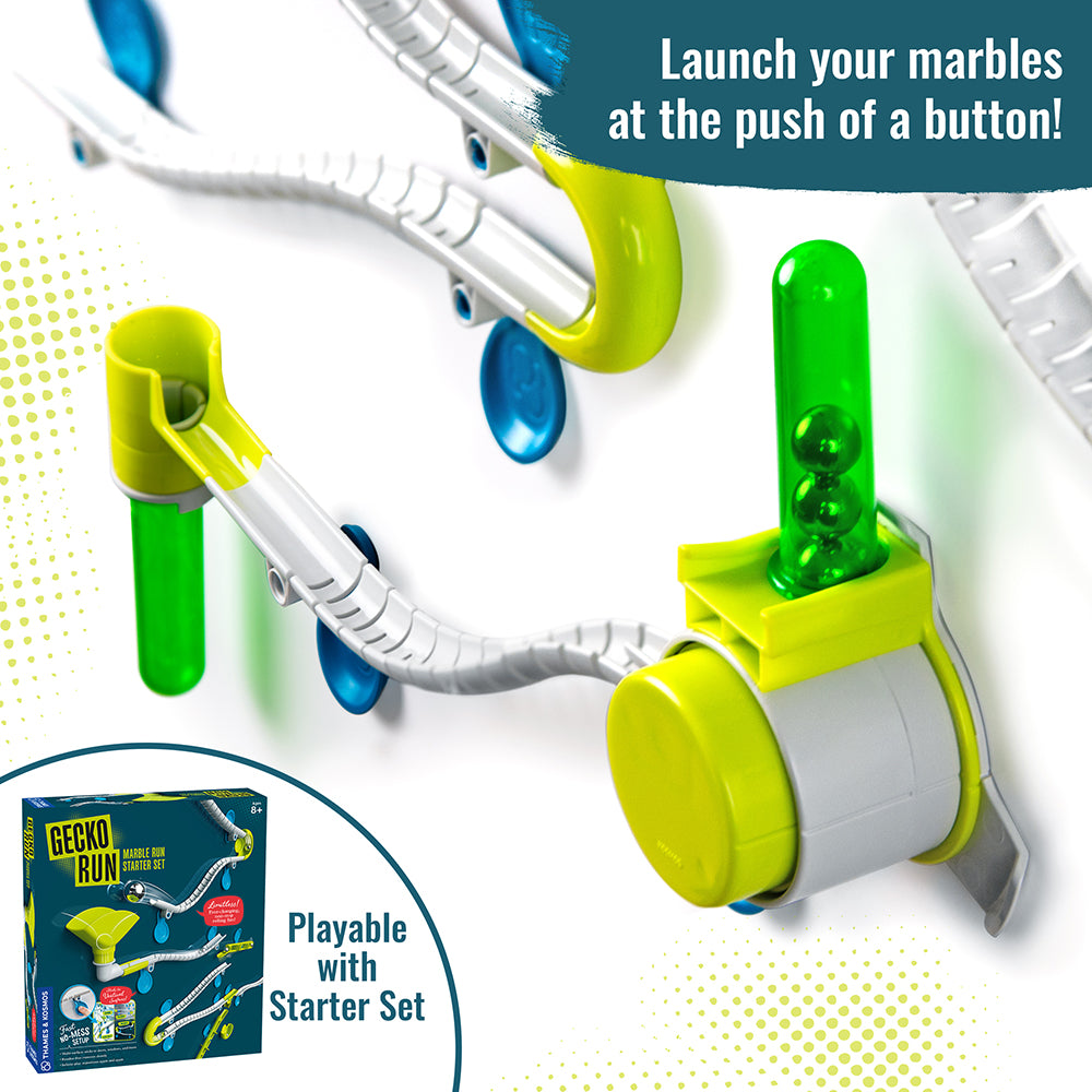 Rapid Fire: Launch marbles with a push of a button