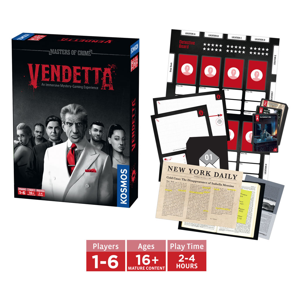 Masters of Crime Five-Pack: Vendetta | Rapture | Incognito | Shadows | Mosquito Games Thames & Kosmos