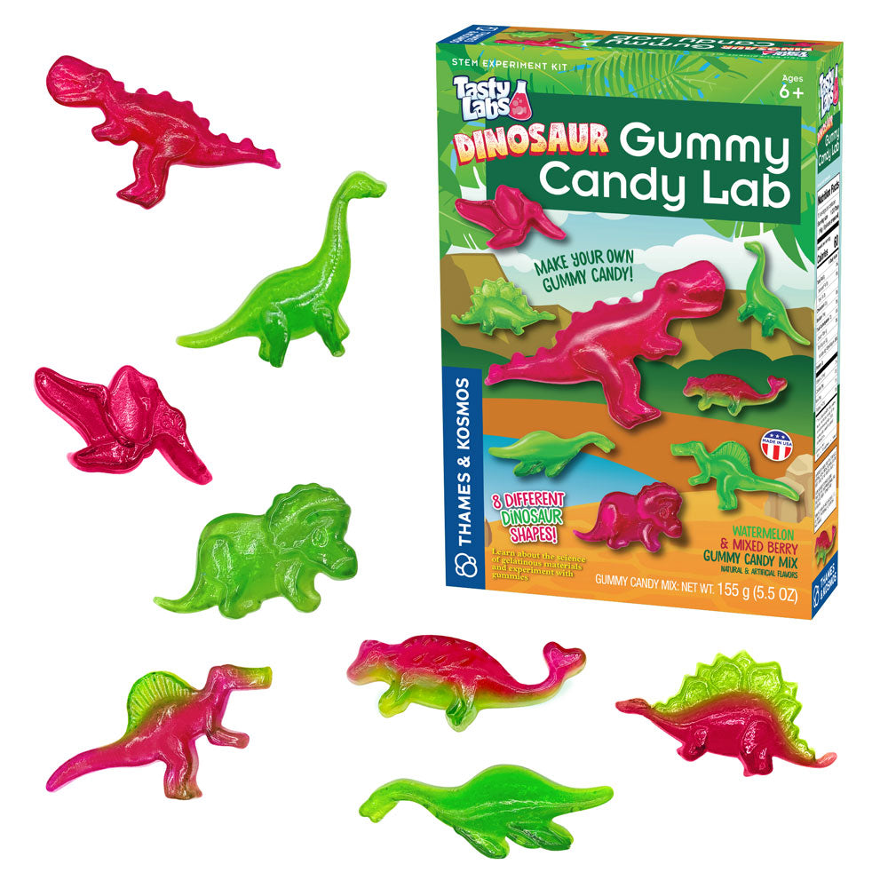 Candy Science Experiment Kits Two-Pack: Space Gummy Candy Lab | Dinosaur Gummy Candy Lab STEM Thames & Kosmos