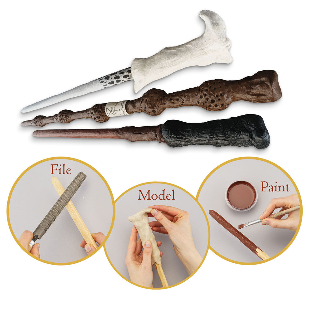 Harry Potter Two-Pack: Magic Wands Craft Kit | Magic Letters & Seals Craft Arts & Crafts Thames & Kosmos