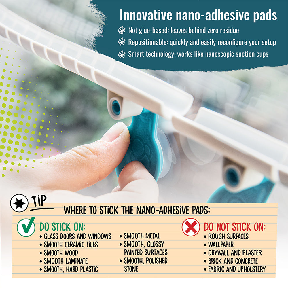 Gecko Run: Marble Run - Challenge Edition: Nano adhesive pads