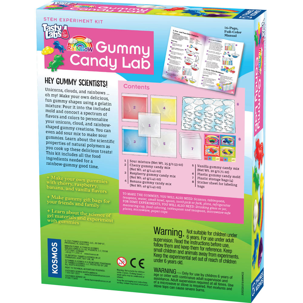 Gummy Candy Experiment Kits 2-Pack . Rainbow Gummy Candy Lab & Gross Gummy Candy Lab STEM Thames & Kosmos
