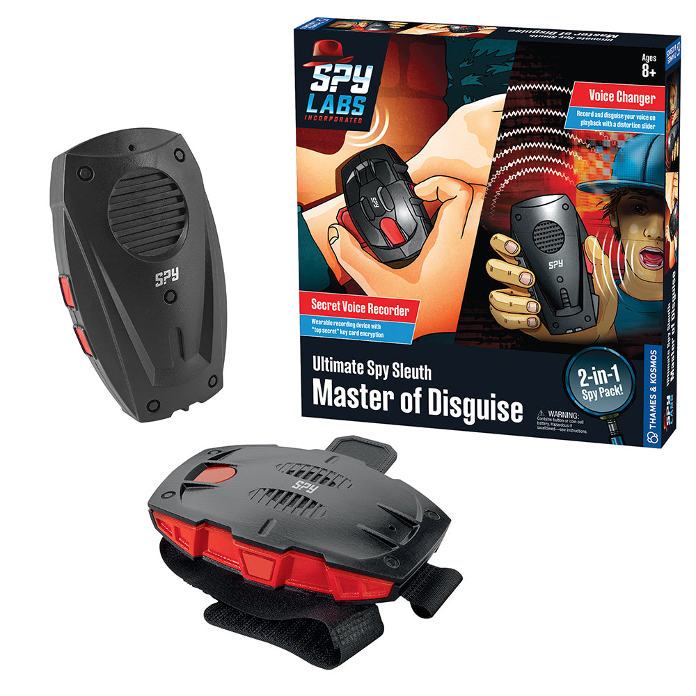 Spy Labs: Ultimate Spy Sleuth 2 - Master of Disguise - Secret Voice Recorder/Voice Changer Detective Toys Thames & Kosmos