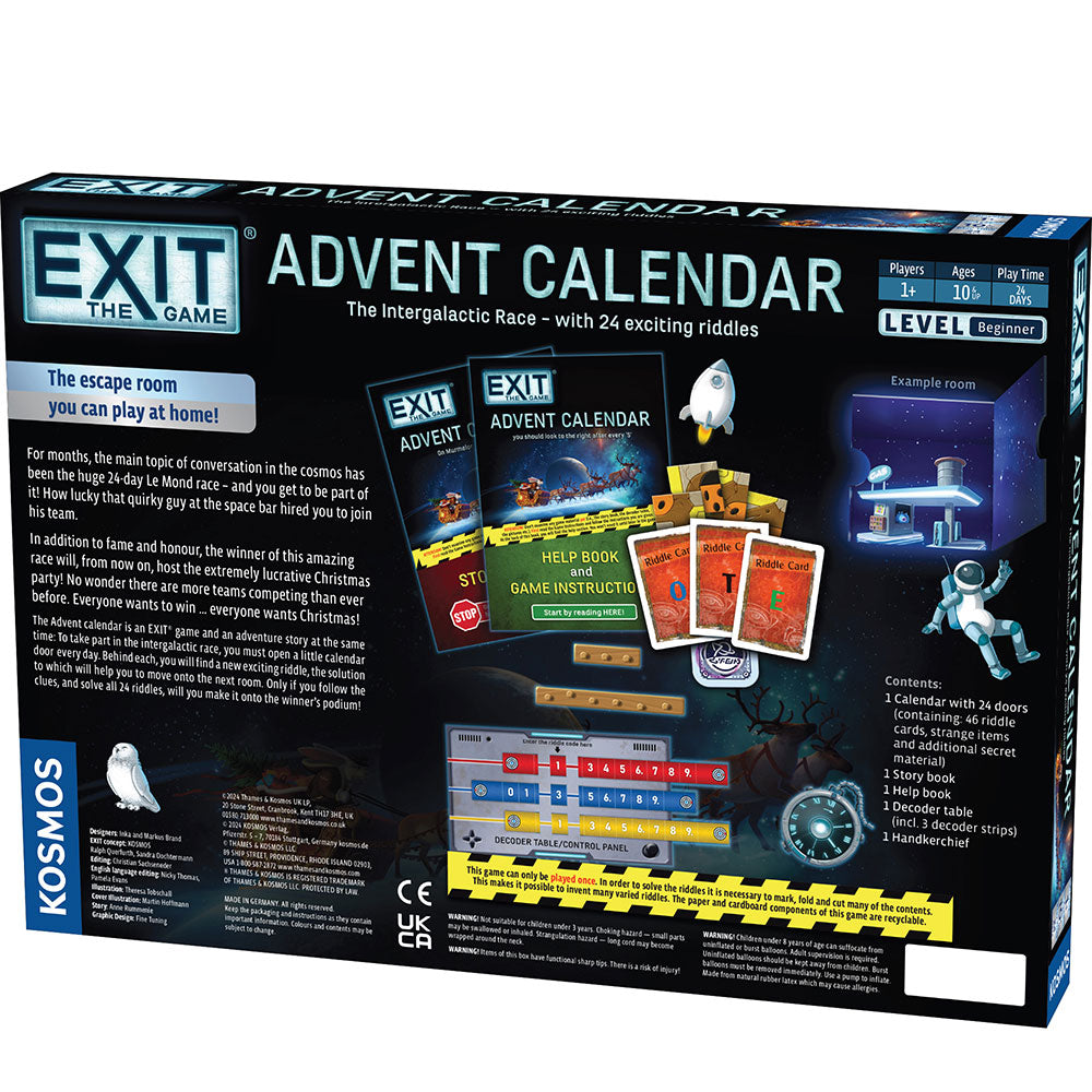 EXIT: The Game - Advent Calendar - The Intergalactic Race Games Thames & Kosmos
