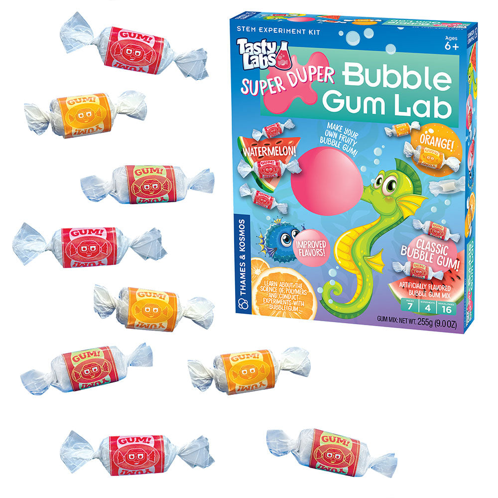 Candy Science Experiment Kits. Two-Pack: Gummy Candy Lab & Super Duper Bubble Gum Lab STEM Thames & Kosmos