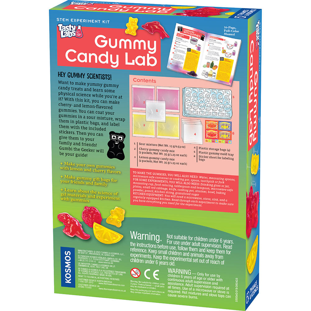 Candy Science Experiment Kits. Two-Pack: Gummy Candy Lab & Super Duper Bubble Gum Lab STEM Thames & Kosmos