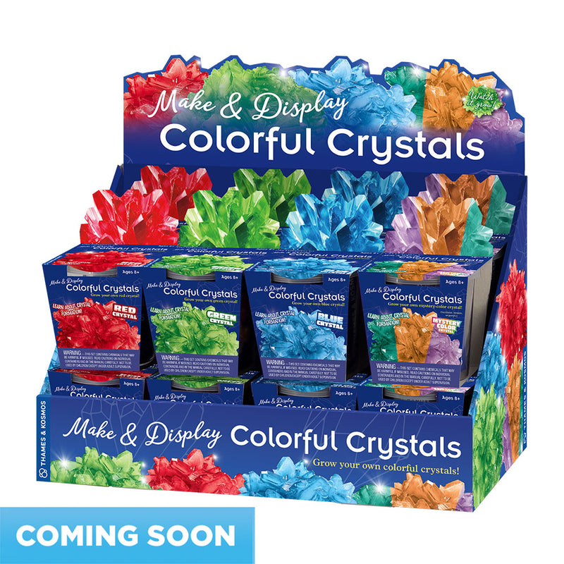Make & Display: Colorful Crystals 16-Piece Gift Set - COMING SUMMER 2024 STEM Thames & Kosmos   