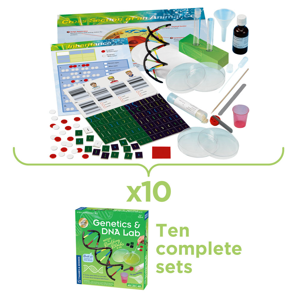 Genetics & DNA Lab - Classroom Bundle 10-pack STEM Thames & Kosmos