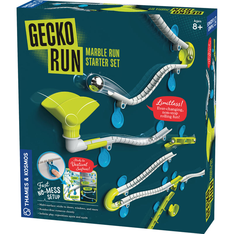 Gecko Run Action Starter - Kit D'extension Pour Circuit De Bille, Lanceur Automatique Pour 5 Billes, à Partir De 8 Ans