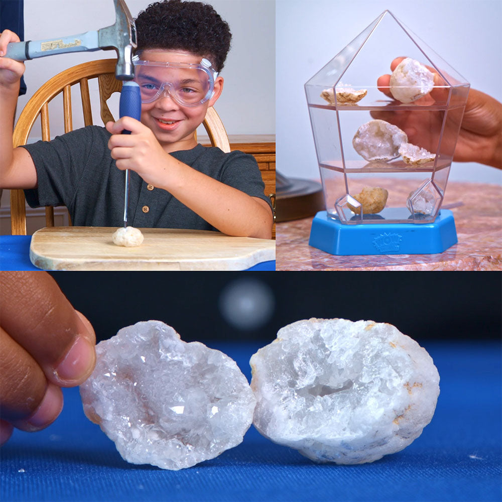 Break Your Own Geodes Break Open Geodes Kit - 12 Whole Large Geodes ...