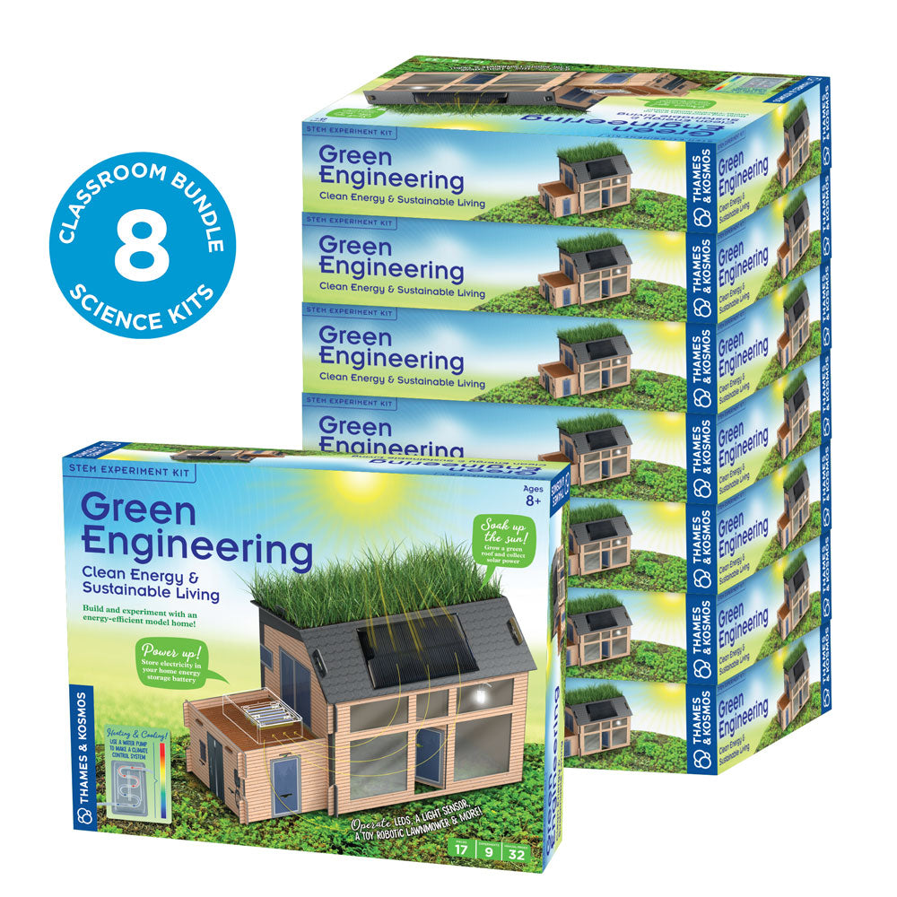 Green Engineering: Clean Energy & Sustainable Living - Classroom Bundle 8-pack STEM Thames & Kosmos