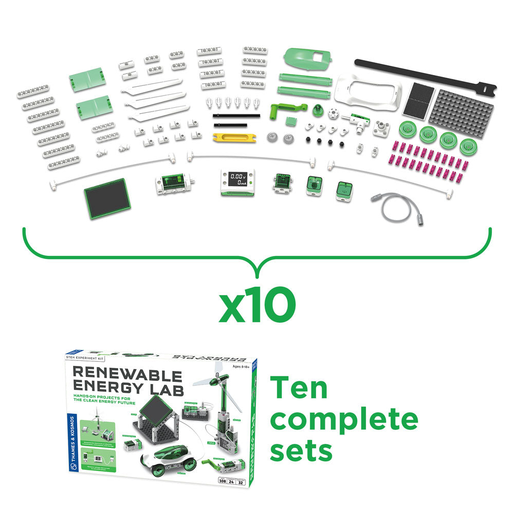Renewable Energy Lab - Classroom Bundle 10-pack STEM Thames & Kosmos