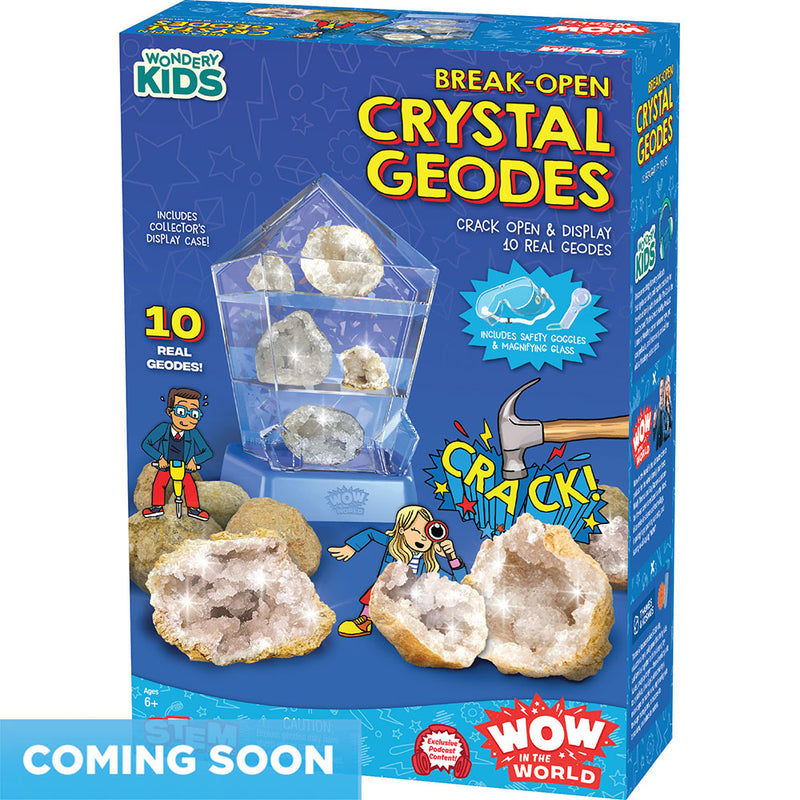 Wow in the World: Break-Open Crystal Geodes - COMING IN 2024 STEM Thames & Kosmos   