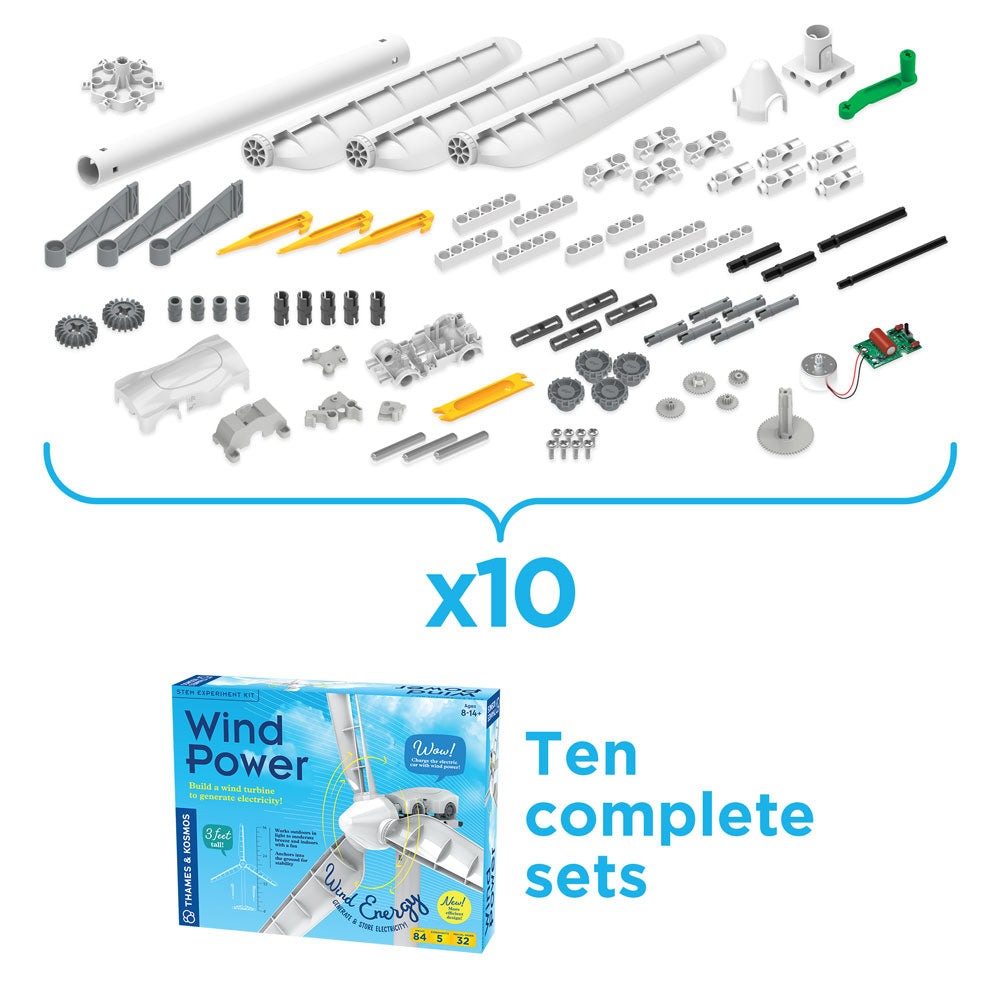 Wind Power (V 5.0) - Classroom Bundle 10-pack STEM Thames & Kosmos