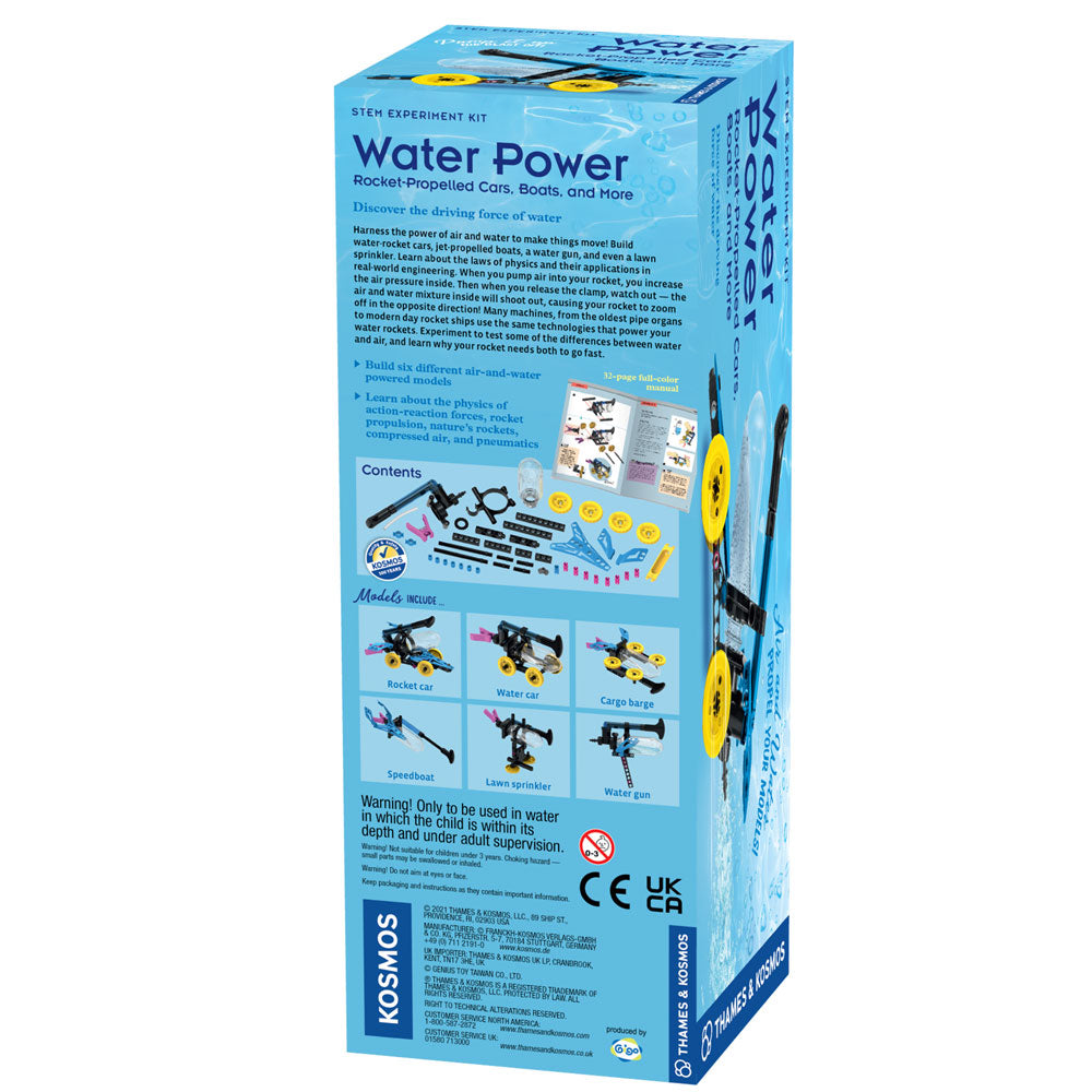 Water Power: Rocket-Propelled Cars, Boats, and More STEM Thames & Kosmos   