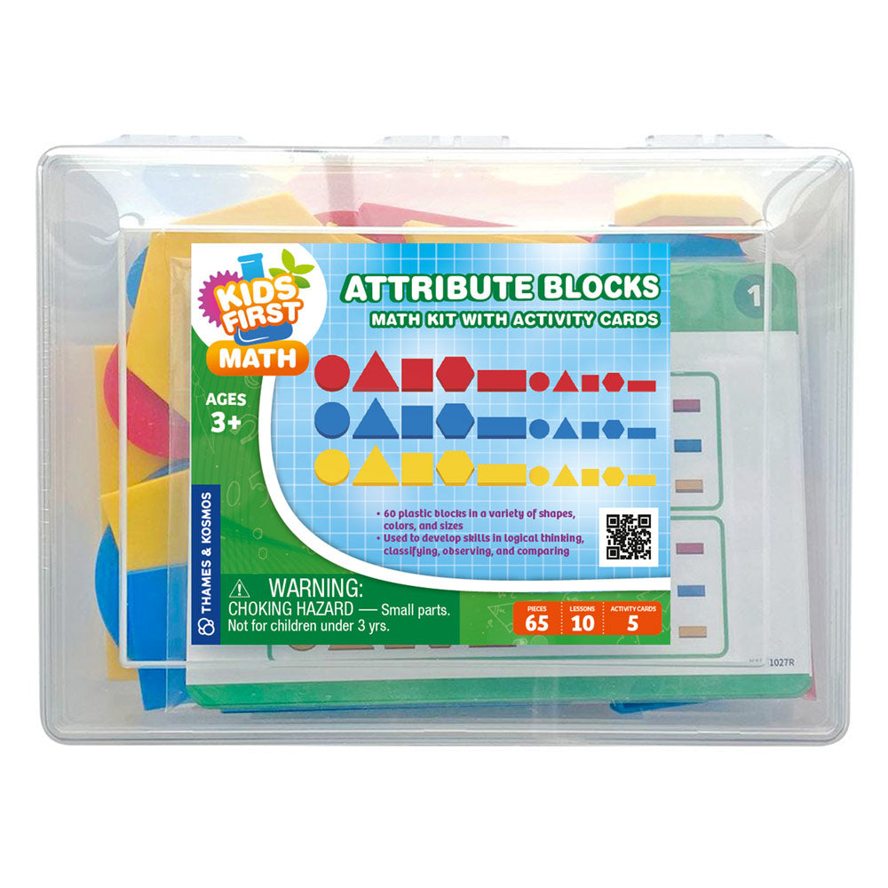 Kids First Math: Attribute Blocks Math Kit with Activity Cards – Thames ...