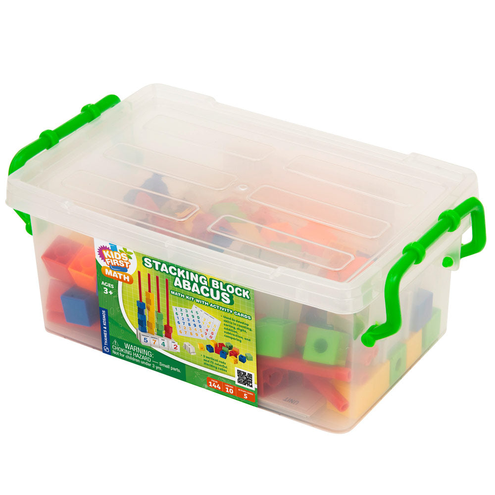 Kids First Math: Stacking Block Abacus Math Kit with Activity Cards ...