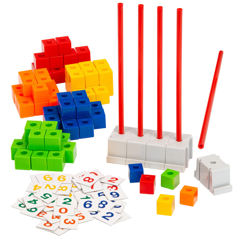 Kids First Math: Stacking Block Abacus Math Kit with Activity Cards ...