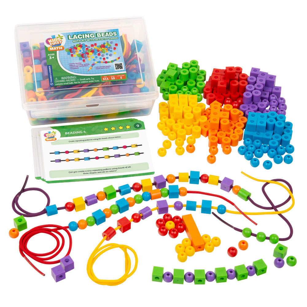 Kids First Math: Lacing Beads Math Kit with Activity Cards STEM Thames & Kosmos   