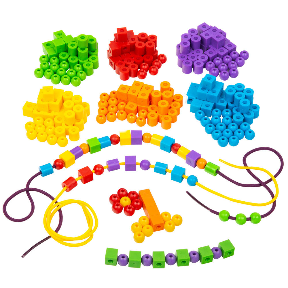 Kids First Math: Lacing Beads Math Kit with Activity Cards STEM Thames & Kosmos   