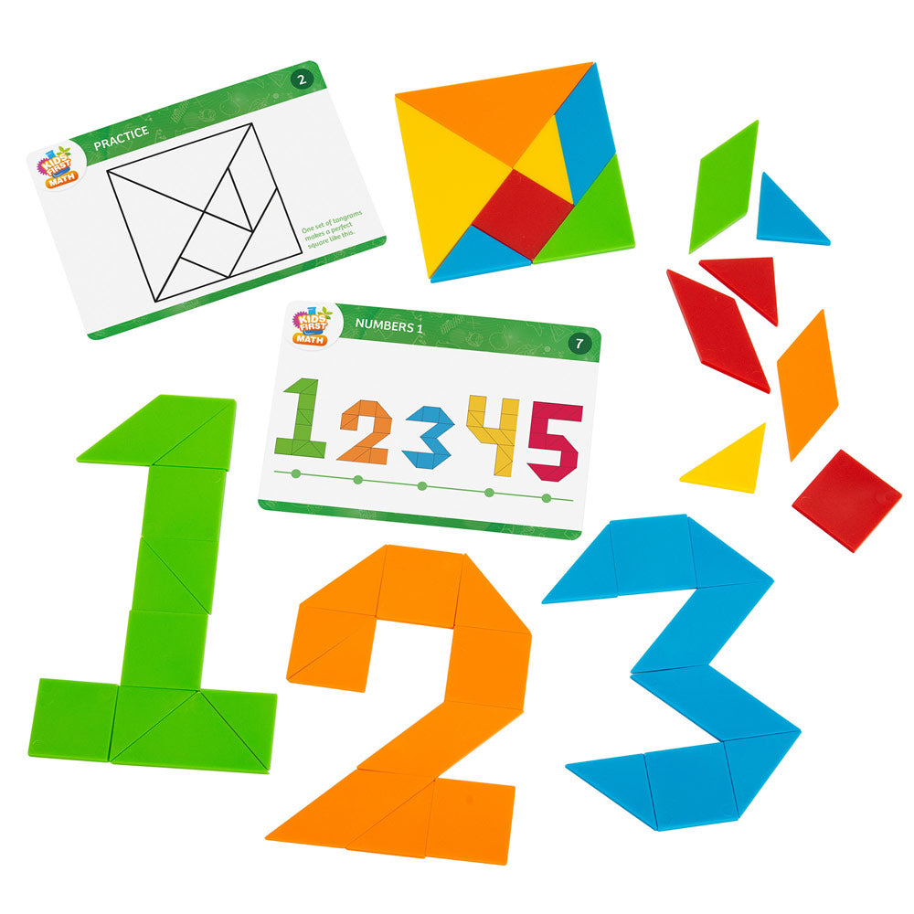 Kids First Math: Tangram Shapes Math Kit with Activity Cards STEM Thames & Kosmos   