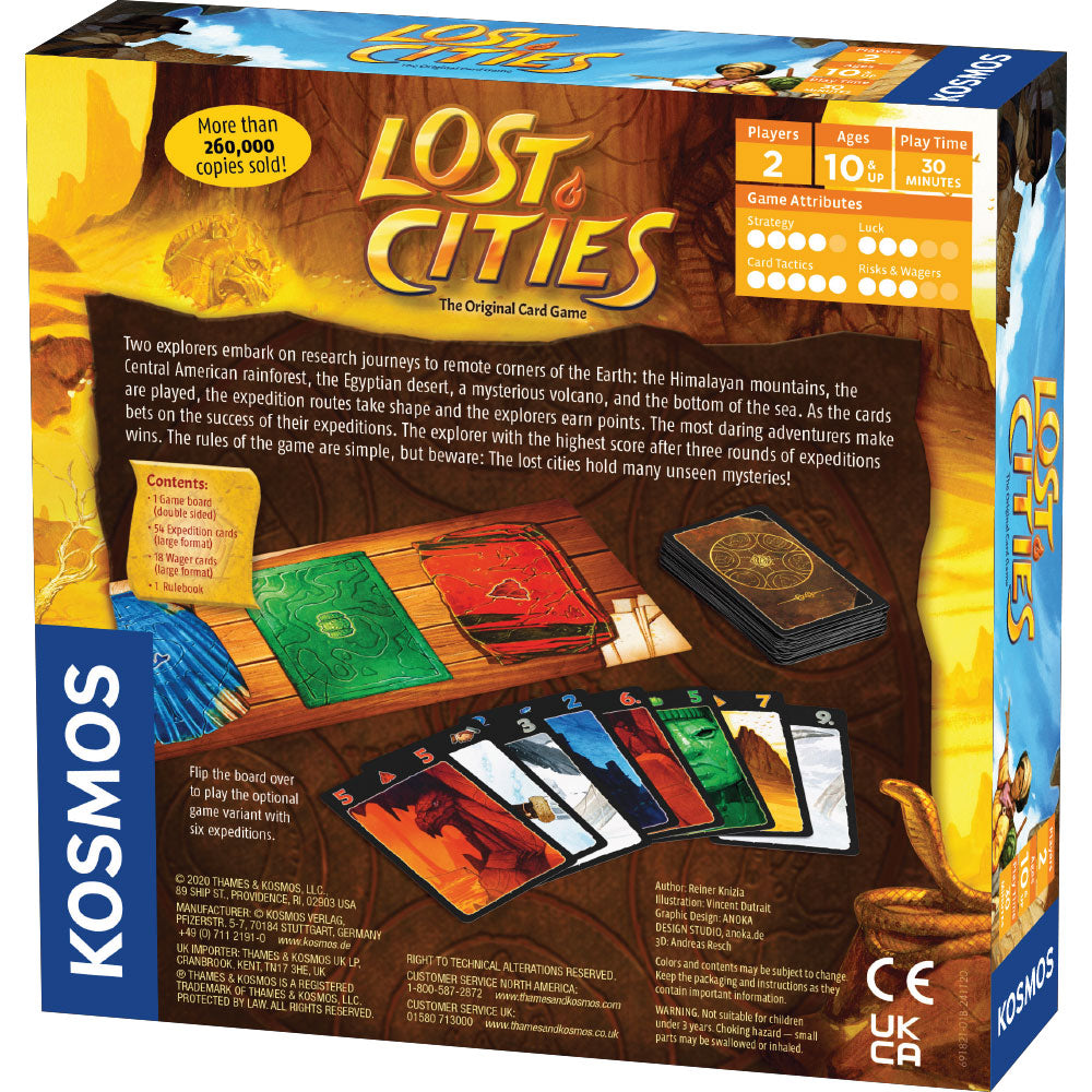 Lost Cities - Card Game - With 6th Expedition Games Thames & Kosmos   