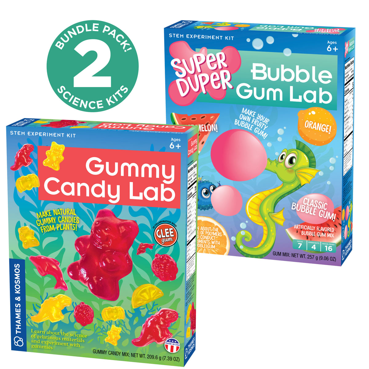 Candy Science Experiment Kits. Two-Pack: Gummy Candy Lab & Super Duper ...