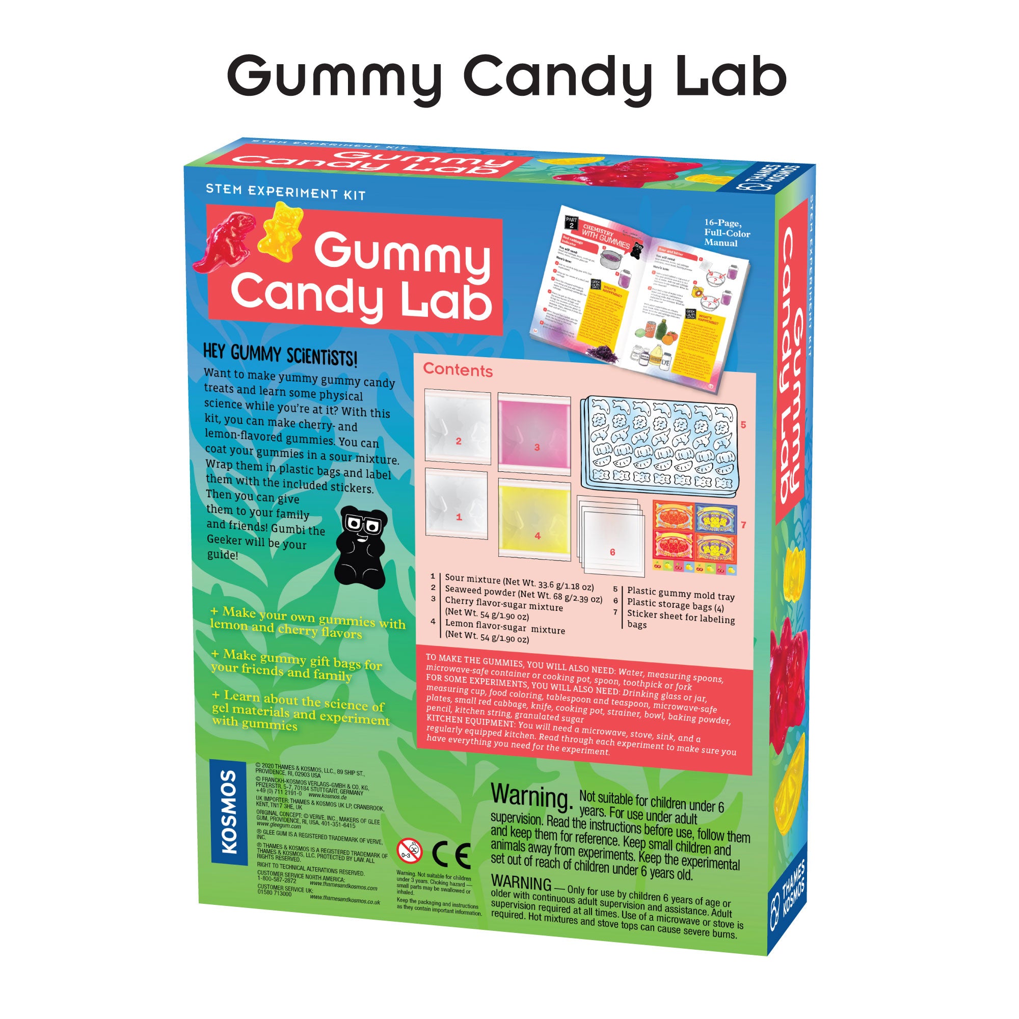 Candy Science Experiment Kits. Two-Pack: Gummy Candy Lab & Super Duper ...