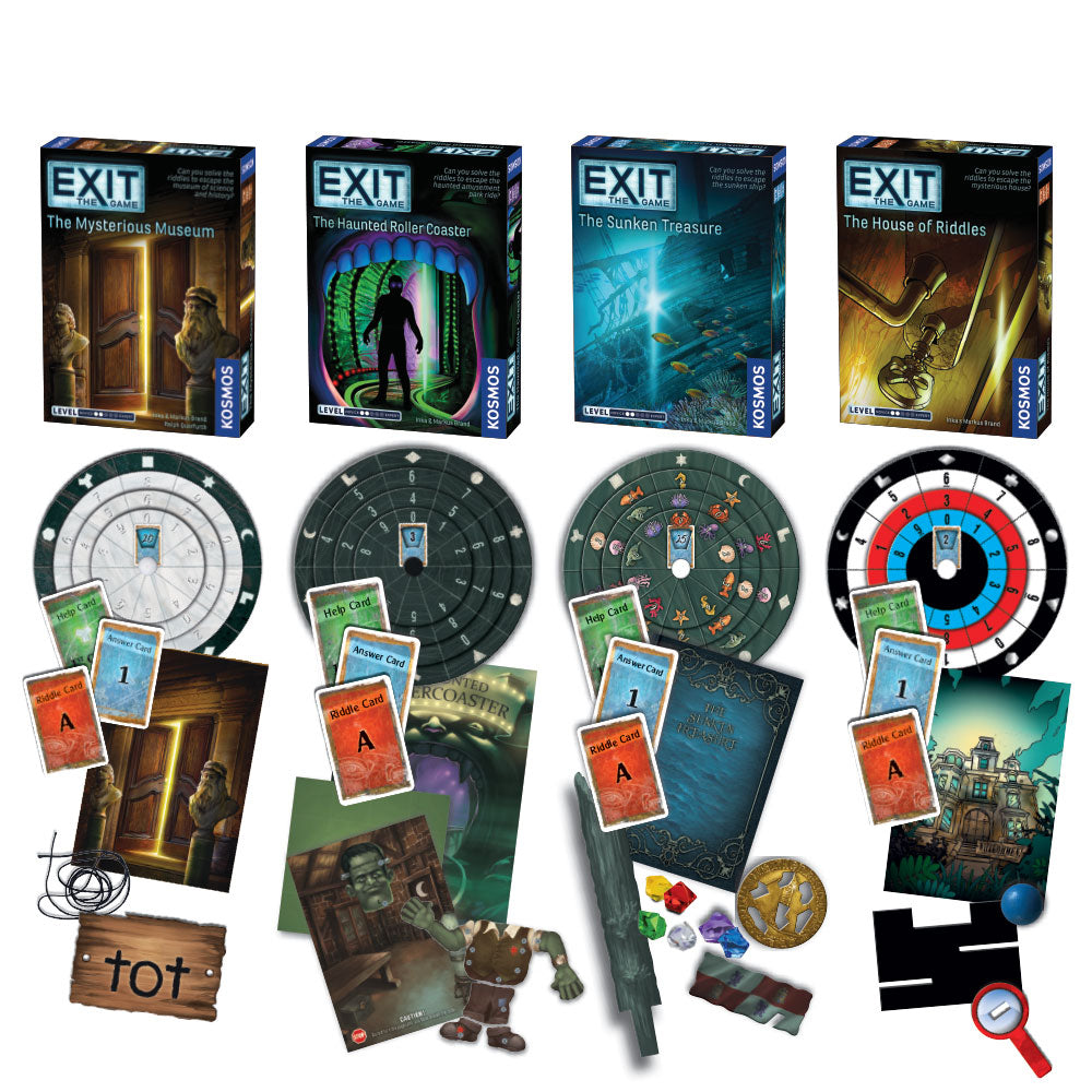 EXIT: The Game, Season 5 Bundle. Five-Pack: Gate Between Worlds, Cursed  Labyrinth, Kidnapped in Fortune City, Sacred Temple, Deserted Lighthouse