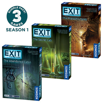 EXIT: The Game, Season 1. Three-Pack: The Abandoned Cabin, The Pharaoh's Tomb, The Secret Lab