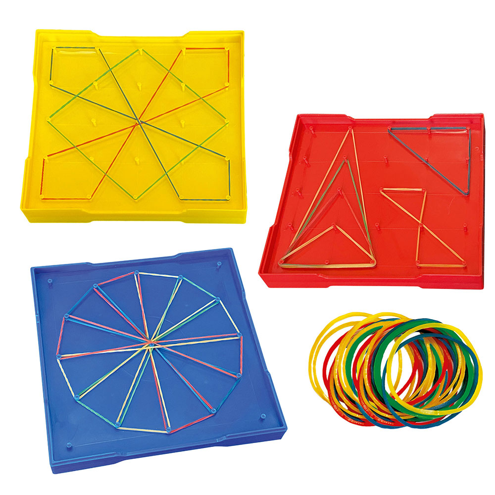 Kids First Math: Large Double-Sided Geoboard Set – Thames & Kosmos