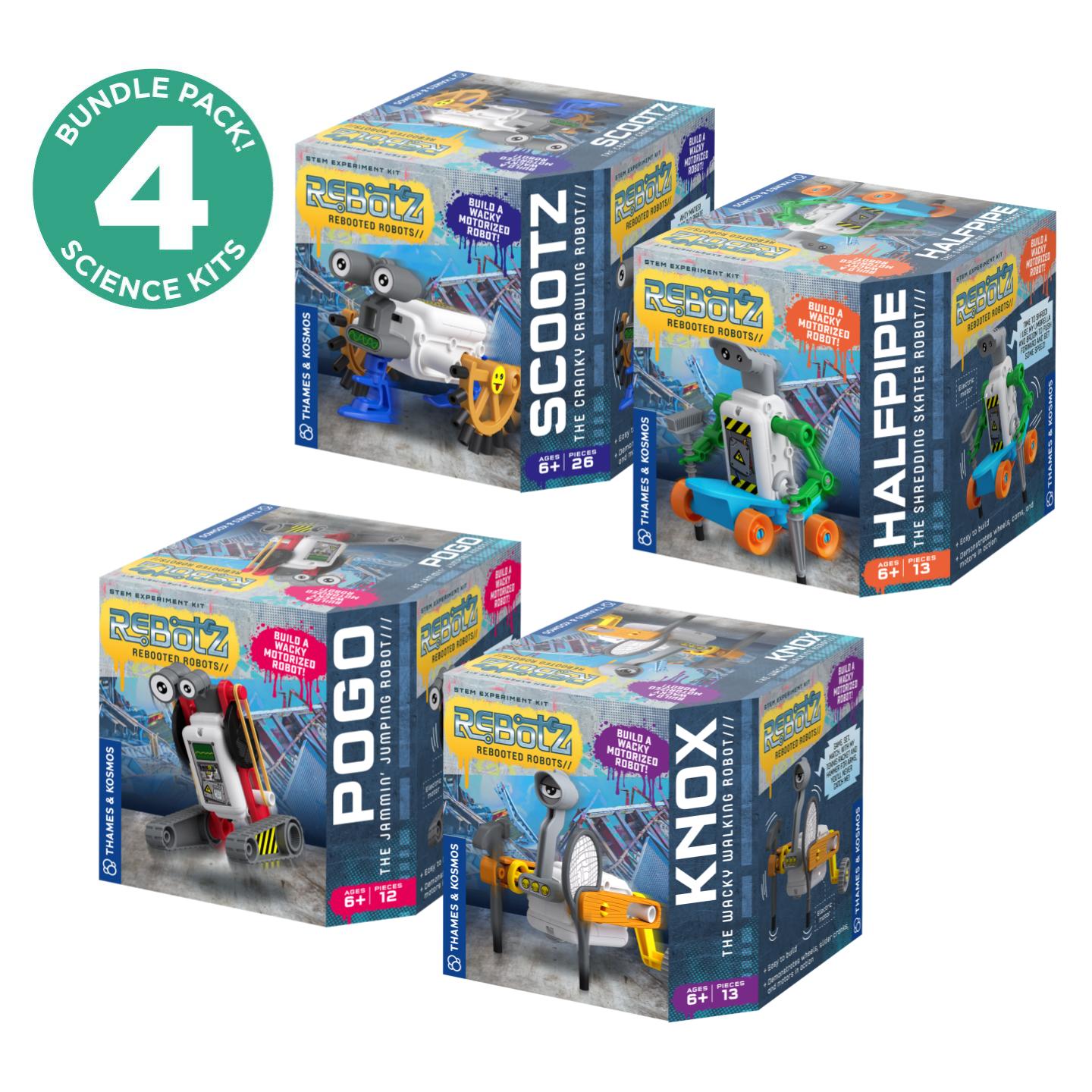 ReBotz 4 Pack Bundle: Scootz, Pogo, Knox & Halfpipe
