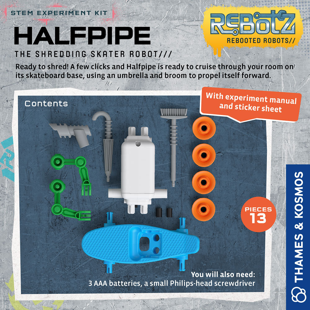 ReBotz: Halfpipe - The Shredding Skater Robot STEM Thames & Kosmos   