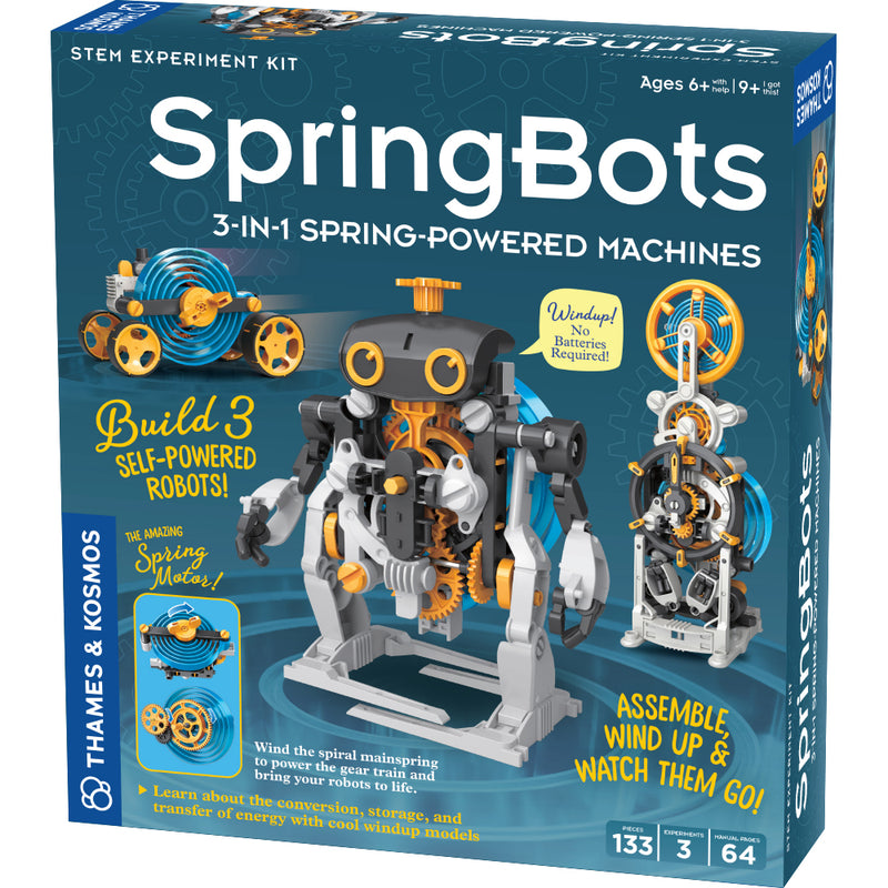 SpringBots: 3-in-1 Spring-Powered Machines STEM Thames & Kosmos   