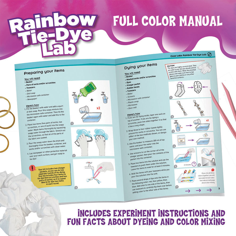 Thames & Kosmos Ooze Labs: Rainbow Tie-Dye Lab