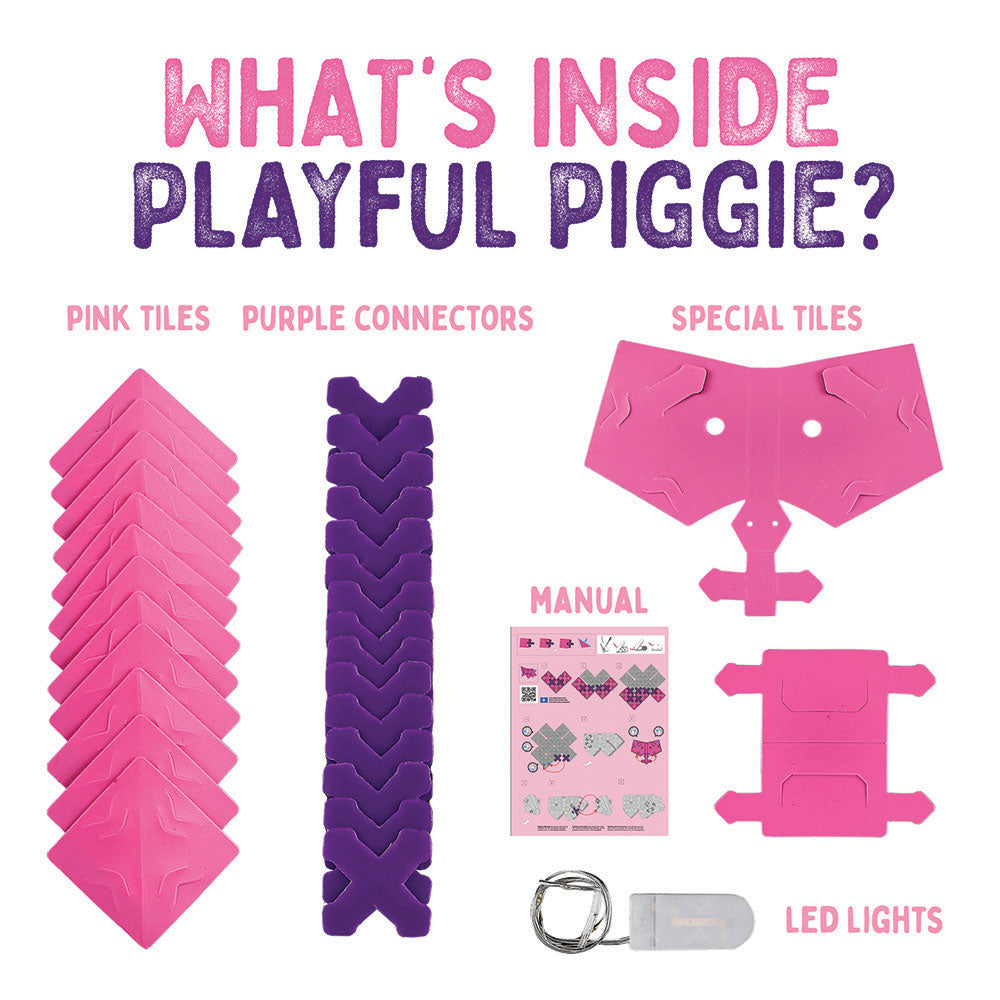 Creatto Barnyard Buddies 12-Pack Bundle - Brilliant Bunny, Dazzling Ducky, and Playful Piggie in Display STEM Thames & Kosmos   