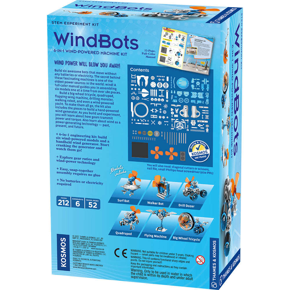 WindBots: 6-in-1 Wind-Powered Machine Kit STEM Thames & Kosmos   