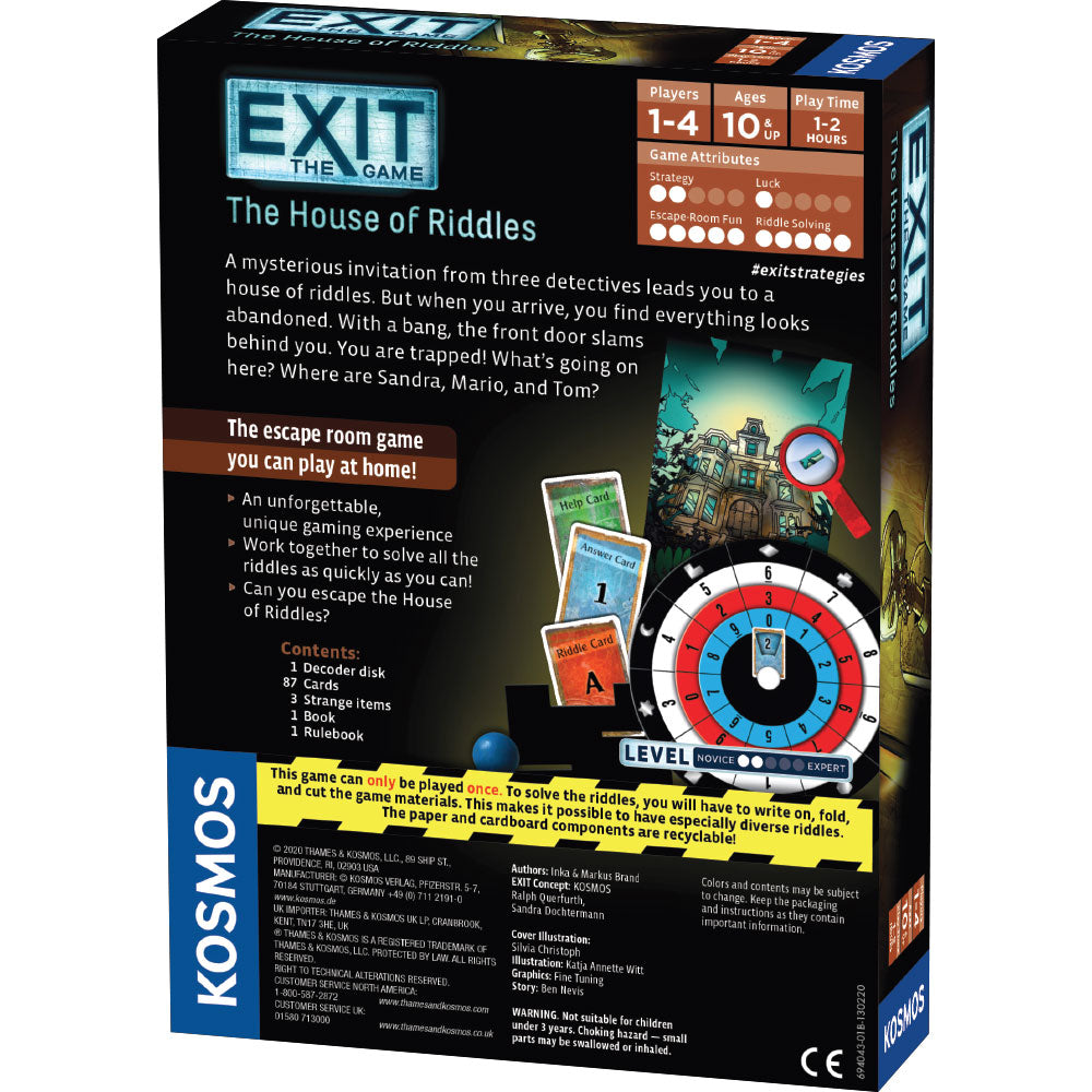 EXIT: The House of Riddles Games Thames & Kosmos   